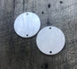 White Pearl Acrylic Component - Round Jewelry Making Blank - CB&CO