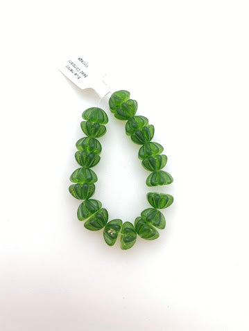 Vintage Glass Bunt 12mm Olive matte