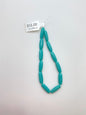 Vintage Glass Tube 15x5mm Turquoise - VBE-0199-D