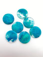 Flat Disk 30mm Ocean Marble - FY-0137-D