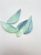 Feather Drop 72x27mm Mint Marble