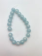 Round 10mm Ice Blue Matte