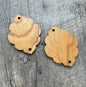 Cherry Hardwood Earring or Necklace Pendant Component - Stamp with Permanent Ink - CB&CO