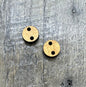 Ash Solid Hardwood Small Round 2 Hole Link Pair - CB&CO