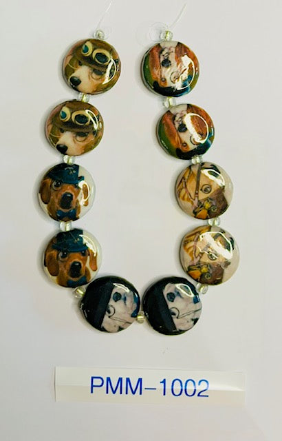 Decoupage Dogs - 20mm Lentil
