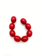 Oval 18x15mm Red