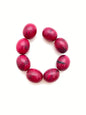 Oval 18x15mm Magenta/Black