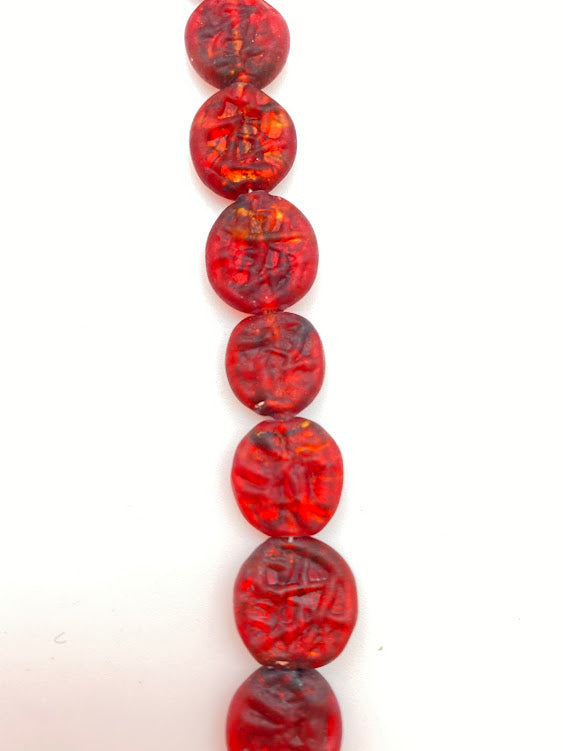 Baroque Flat 14mm Fire Poppy - YAYIN