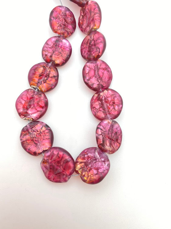 Baroque Flat 14mm Fuchsia - YAYIN