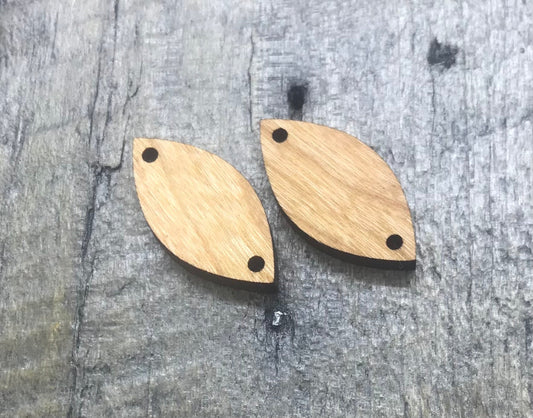 Ash Hardwood Earring Component Pair - CB&CO