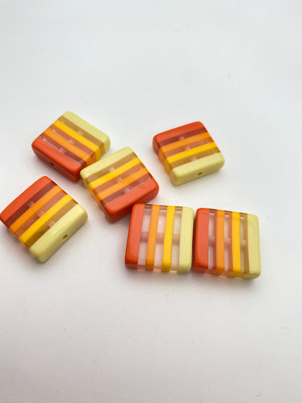 Layered Square 25mm Sunshine