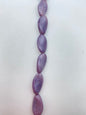Vintage Glass Twist oval 20x12mm Lavender - VBE-0468-B