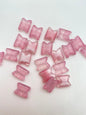 Vintage Glass 12x10mm Two-tone pink