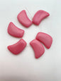 Vintage Glass Two-hole 20x15mm Pink