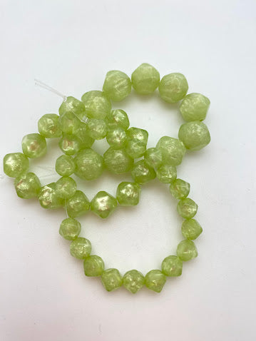 Faceted 6mm Lime