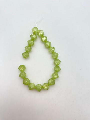 Faceted 6mm Lime