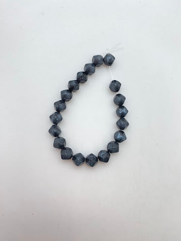 Faceted 6mm Black Diamond