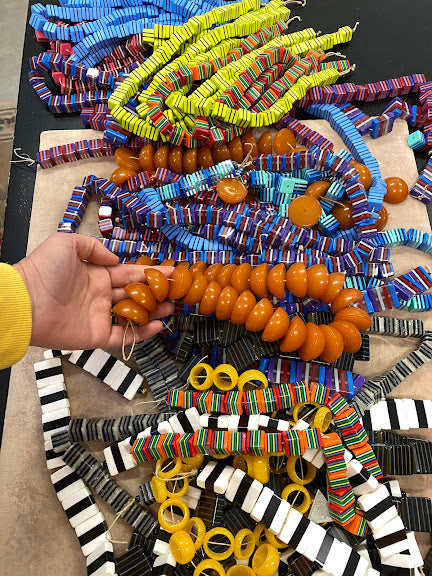 Layered Square 25mm Black & White - IT-FY-0309-C