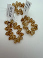 Vintage Glass Petal 7mm Multi Topaz
