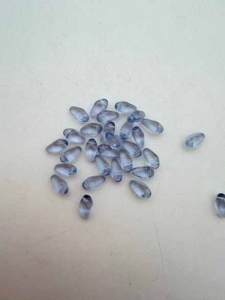 Vintage Glass Dagger 7mm Periwinkle