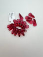 Vintage Glass Bow 15mm Cranberry