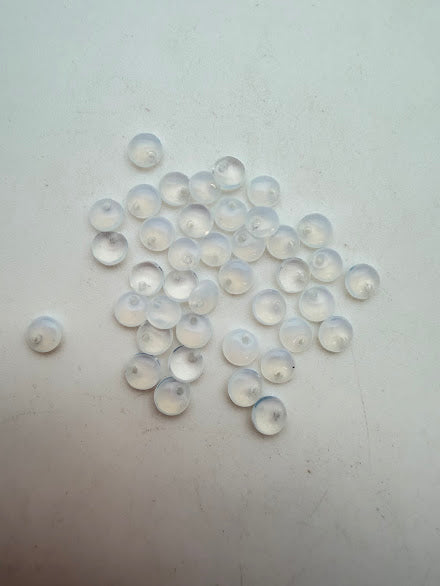 Vintage Glass Drops 6mm Opaline