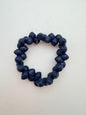 Vintage Glass Snail Shell 8mm Navy