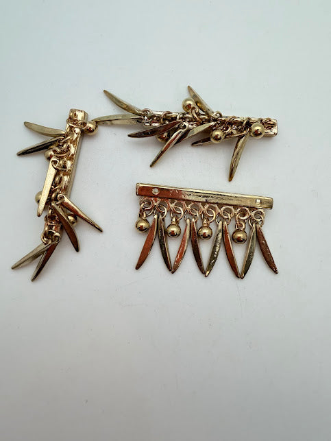 Vintage Metal Connector 2" Gold