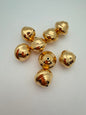 Vintage Metal Bead Saucer 20mm Gold