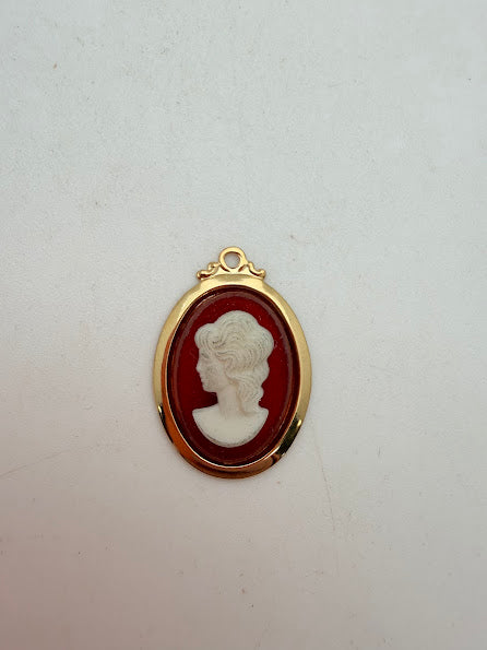 Vintage Cameo Pendant 20x16mm