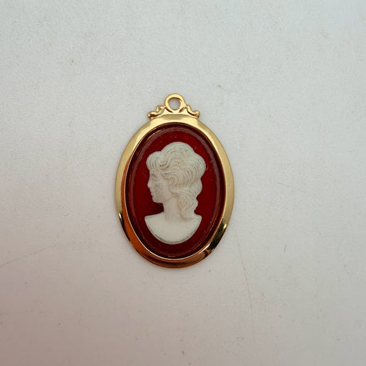 Vintage Cameo Pendant 20x16mm