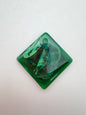 Vintage Resin Pendant Diamond 35mm Emerald