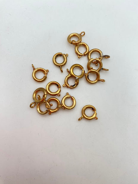 Vintage Metal Clasp 9mm Gold