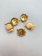 Vintage Metal Clasp 14mm Gold