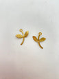 Vintage Metal Leaf 20x16mm Gold