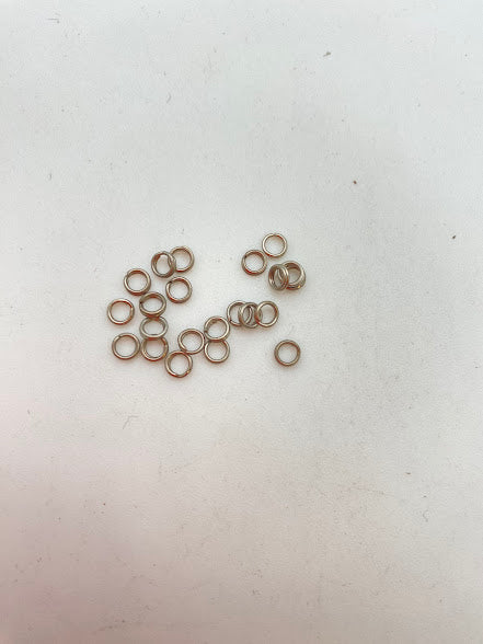 Vintage Metal Jump Ring 5mm Silver