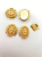 Vintage Metal Clasp 25x18mm Gold