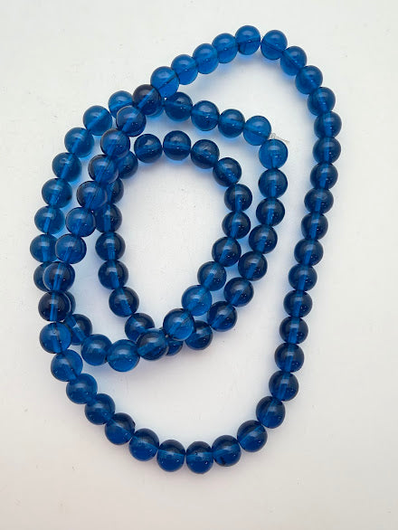 Vintage Glass Round 8mm Bermuda