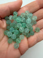 Vintage Glass Round 8mm Mint Matte