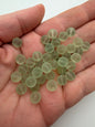 Vintage Glass Round 8mm Lucite Green Matte