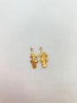Vintage Metal Leaf 20x8mm Gold