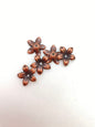 Vintage Metal Flower 16mm Copper