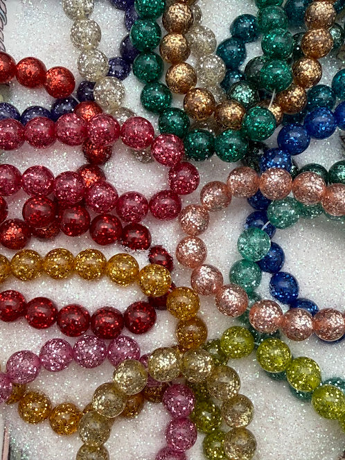 Glitter Round 8mm Polpo