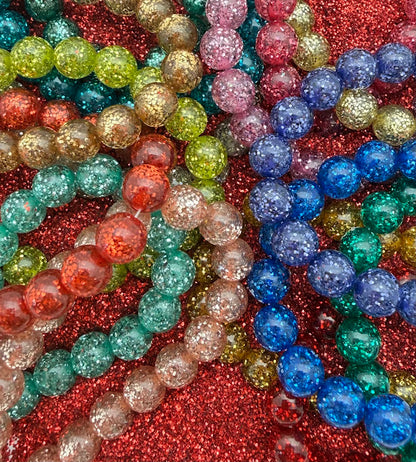 Glitter Round 8mm Saturno