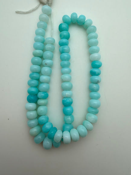 Blue Opal 8mm Rondelle Bead Strand