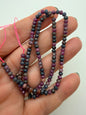 Multi Sapphire 4mm Faceted Bead Strand