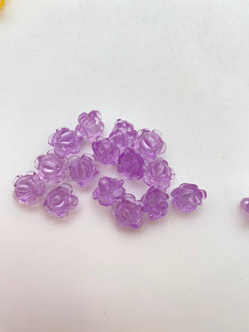 Flower Button 10mm Lilac - FL-0202-B