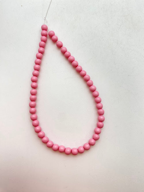 Opaque Round 4mm Rose