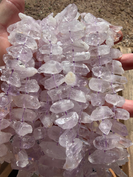 Purple Spirit Diamond Nugget Bead