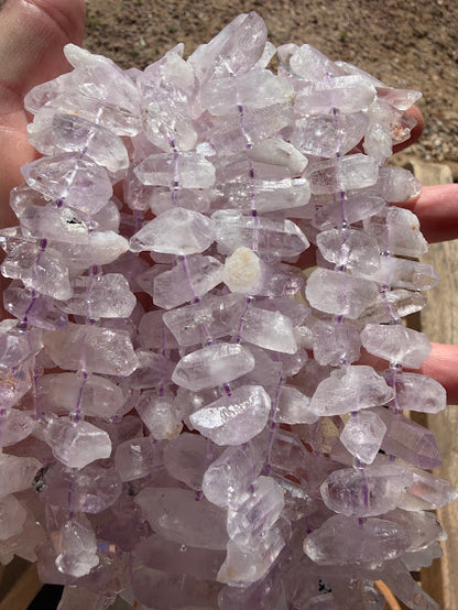 Purple Spirit Diamond Nugget Bead